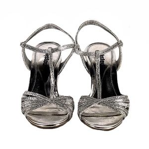 Charcoal Sparkle T-Strap Heel